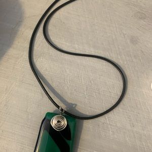 Handcrafted Glass Fused Pendant Necklace